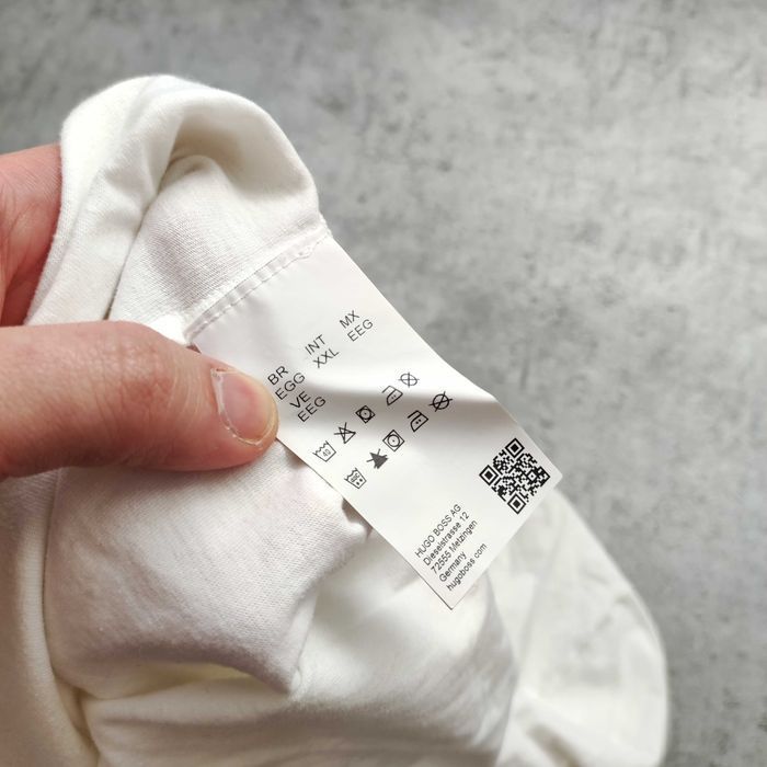 MĘSKA Biała Koszulka Bawełna PREMIUM Basic Czysta Hugo Boss Haft Logo