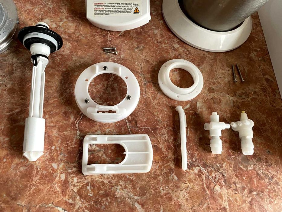 SodaStream 3 Crystal 2 części zamienne przycisk pokrywa uszczelka