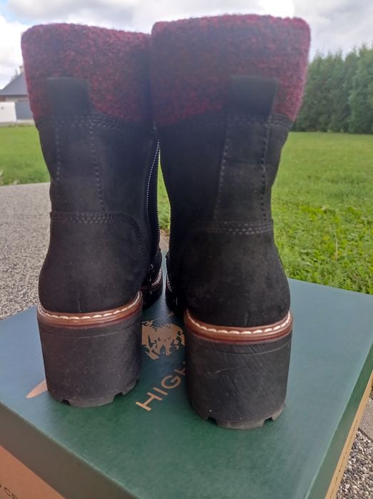 Botki buty damskie 39 obcas b.dobry