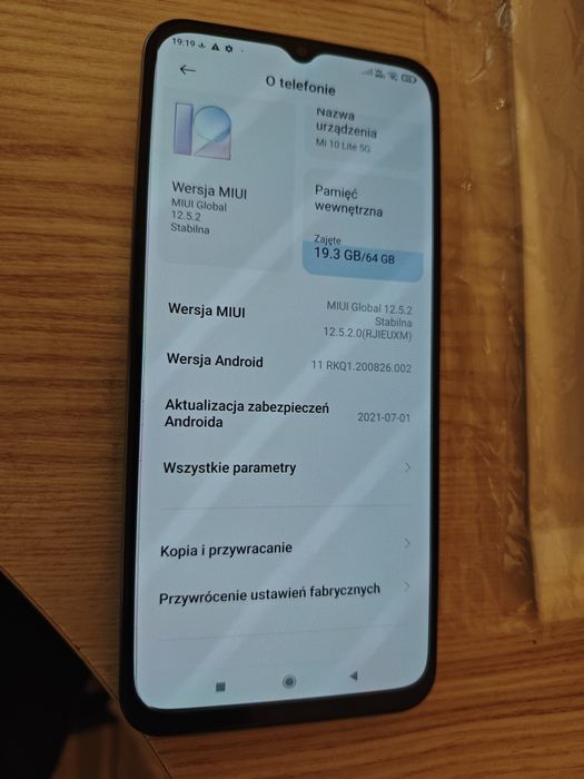 Smartfon xiaomi 10 lite 5g