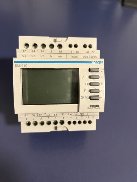 Analisador rede modular HAGER SM101C c/ MODBUS64585032572035121