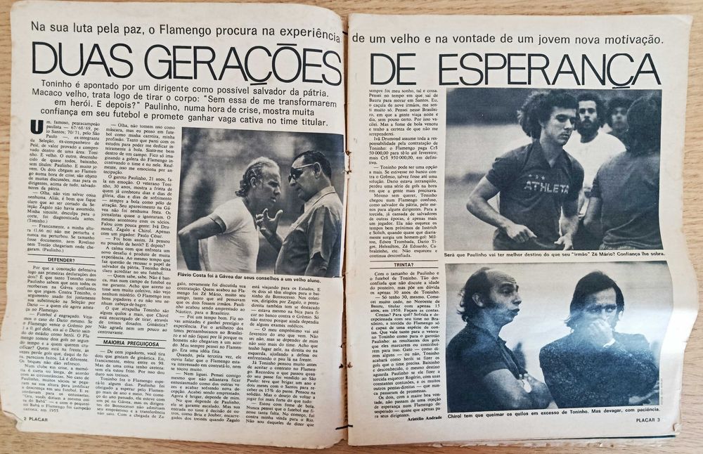 Revista desportiva Placar nº 191 de novembro de 1973