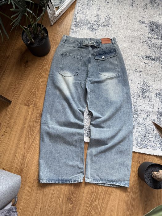 Archive Retro Baggy Jeans Широкі Сині Джинси Ретро Буткат Bootcut Архівні штани Jaded Grange 512 Клеш Синие
