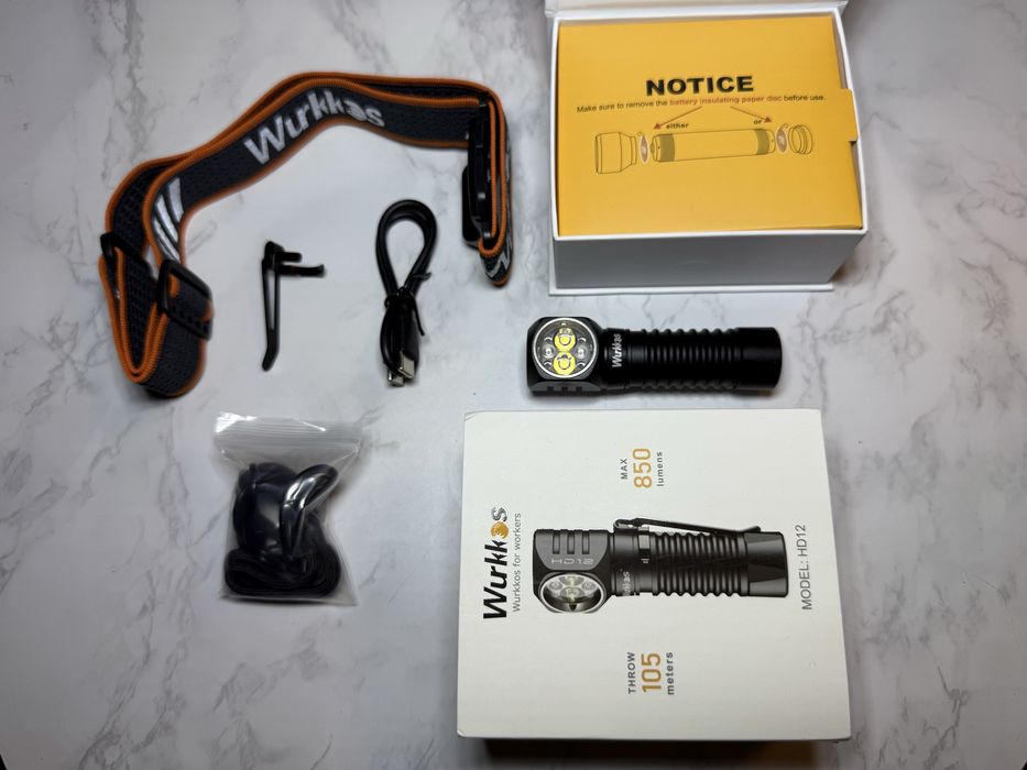 Latarka Wurkkos HD12 mini - nowa z akumulatorem