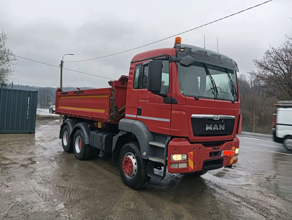 MAN TGS 26.440 6x4 – Wywrotka 3-Stronna | Bordmatik Burtmatic |  Serwis ASO | Manual | EURO 5