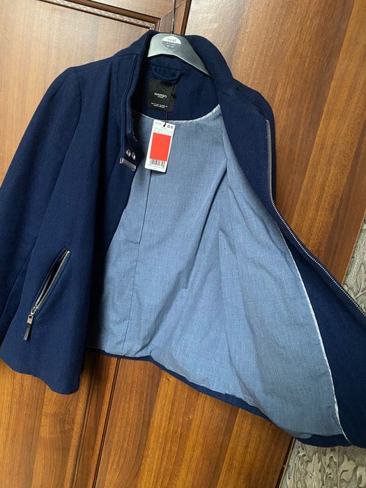 Осіннє коротке пальто Mango S шерсть демисезонна куртка /для вагітних