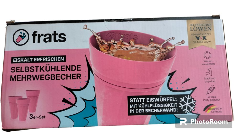 3 Kubki samochłodzące wielokrotnego użytku.