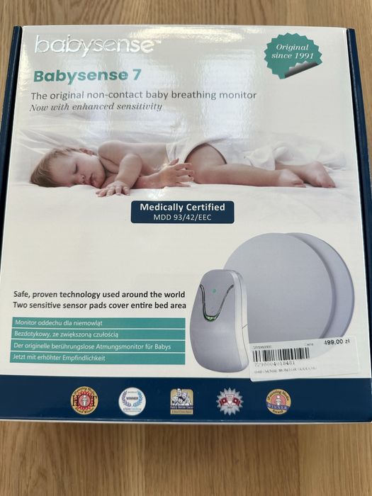 Monitor oddechu Babysense 7 | Stan Bardzo Dobry | Kompletny zestaw