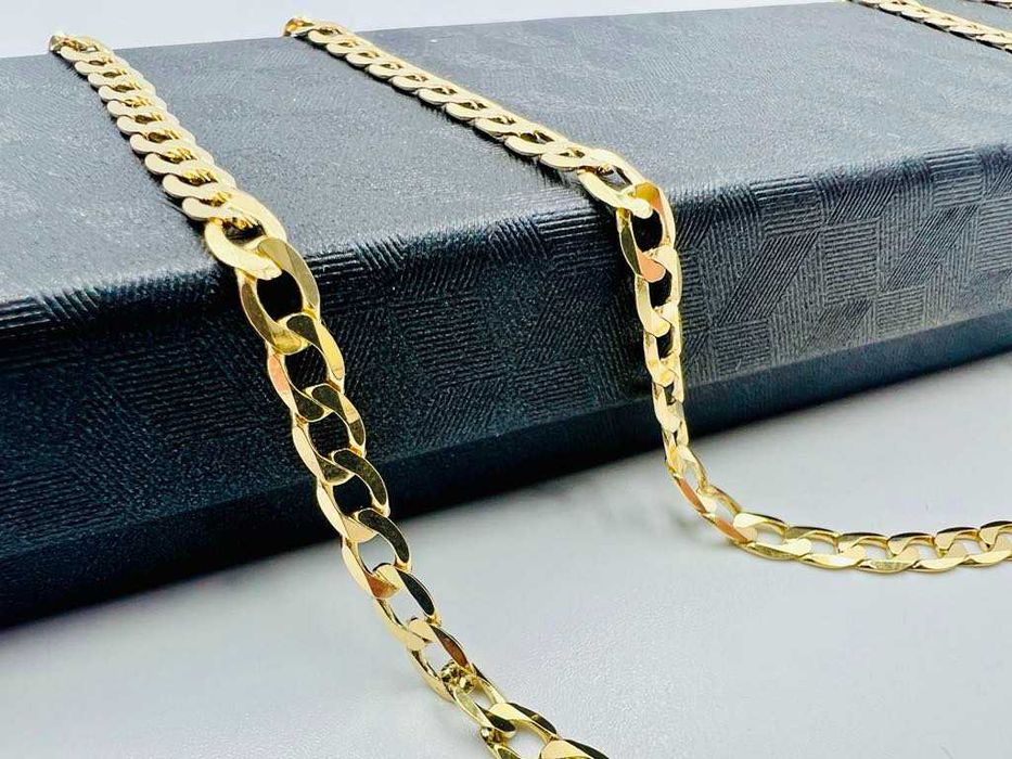 Złoty Łańcuszek Pancerka 585 Cechowany 4 mm 55 cm