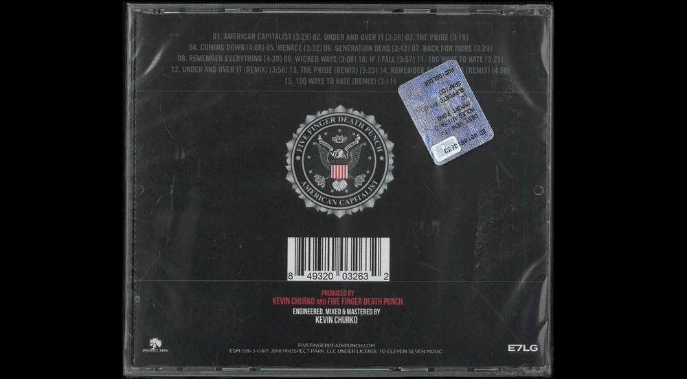 Five Finger Death Punch – American Capitalist. Płyta CD. Nowa