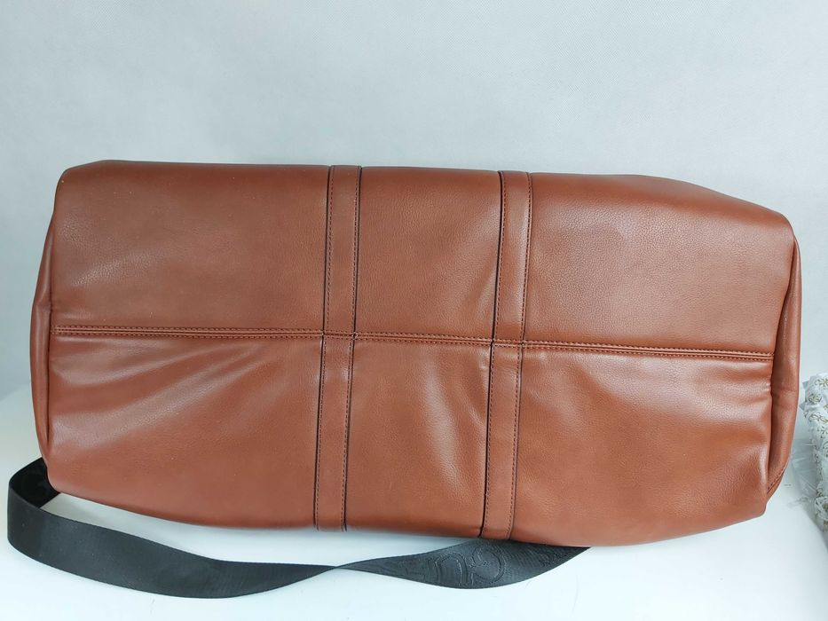 Nowa męska torba weekendowa walizka podróżna brązowa duża xxl wada