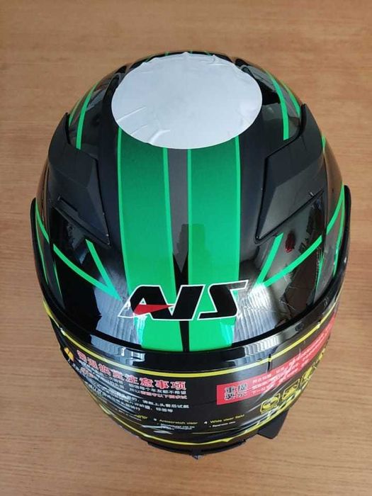 Capacete de Mota - AIS - NOVO com os autocolantes