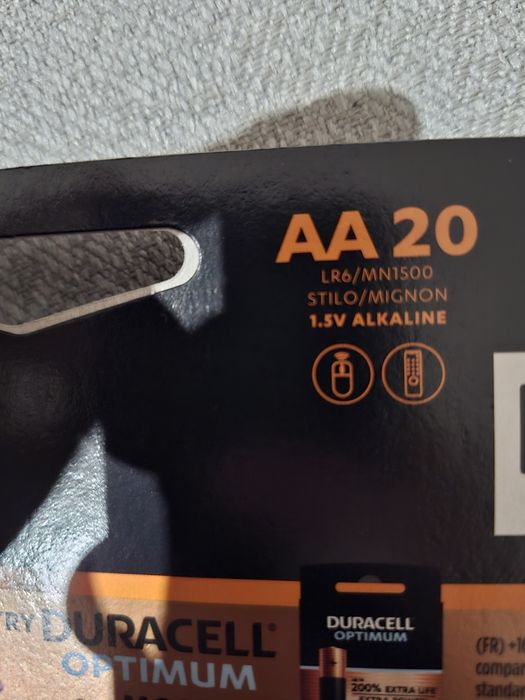Baterie duracell plus aa 20 lr6/mn1500 1.5v