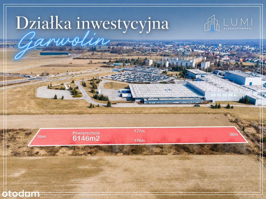 Działka inwestycyjna w Garwolinie przy obwodnicy S17 | MPZP Usługi