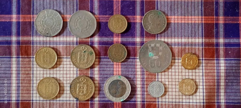 Moedas antigas Republica Portuguesa escudos