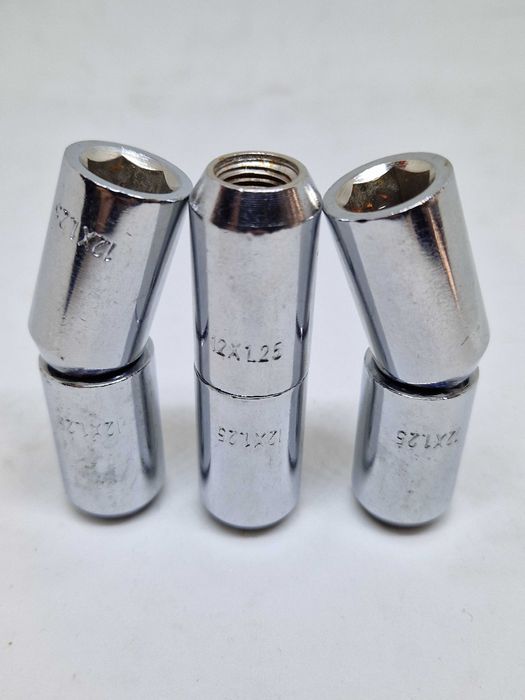 Гайка колісна відкрита під шестигранник 12x1.25/12x1.5/14x1.5 хром
