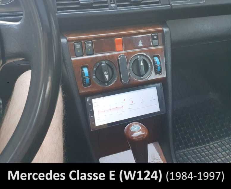 Rádio 1DIN 6.7" • MERCEDES • W202 W124 W210 R170 W140 • Android