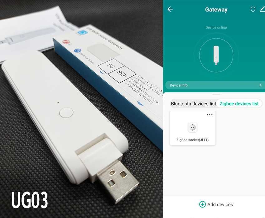 Multi-Mode шлюз Tuya Zigbee, Bluetooth, InfraRed