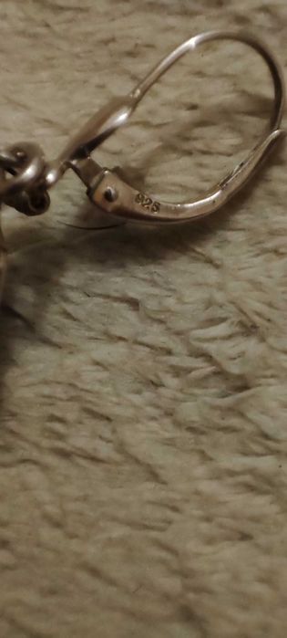 Brincos e pingente em prata 925kl