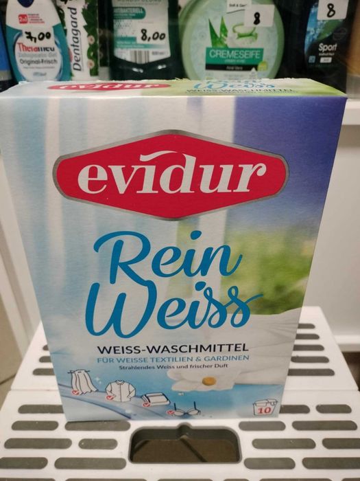 Niemiecki proszek do prania Evidur Rein Weiss 10 prań