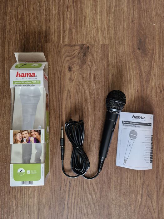 Mikrofon dynamiczny HAMA DM 20 NOWY