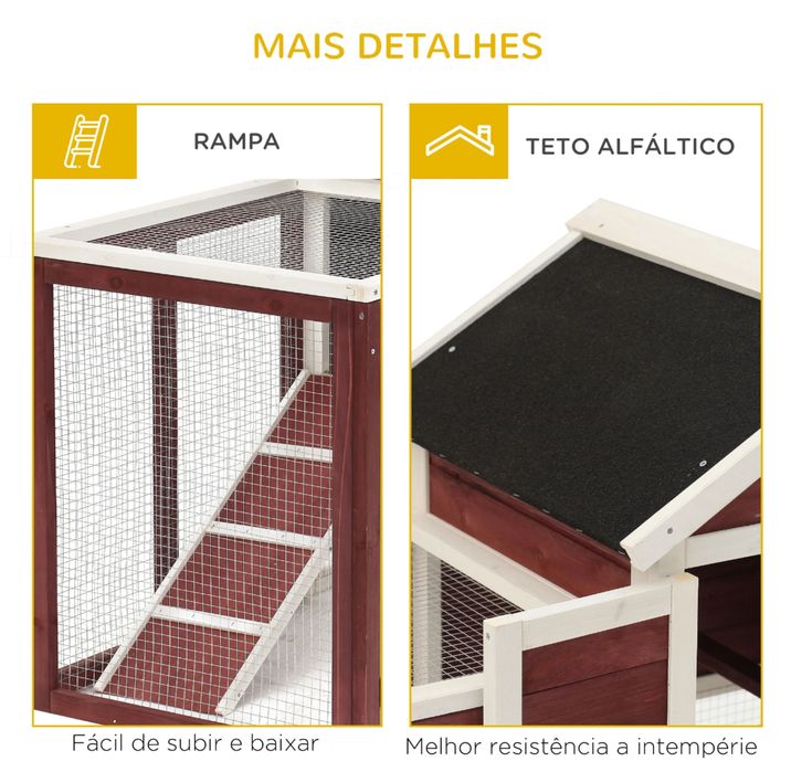 LOJA!! Coelheira casa para coelho em madeira coelho anão - PORTES GRATIS - NOVO !!
