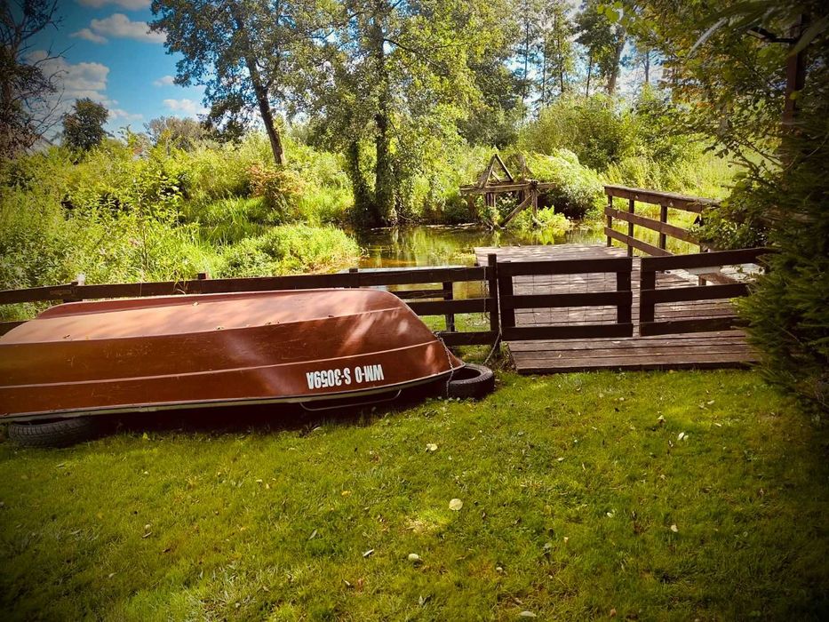 Domek letniskowy do wynajęcia ( 1 na posesji ) Tumiany, kajaki, łódka