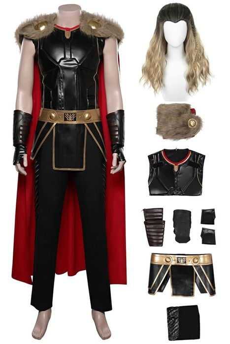Fato e Peruca Thor Cosplay