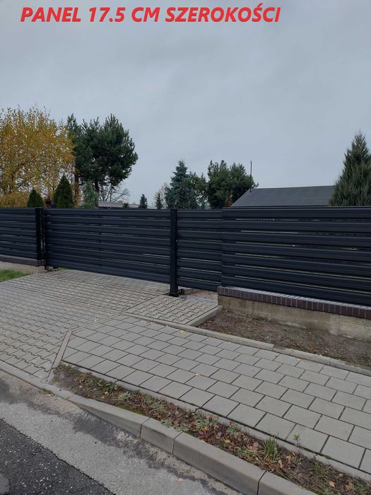 Panele Metalowe Ogrodzeniowe Sztachetki 17.5cm szer Producent Transpor