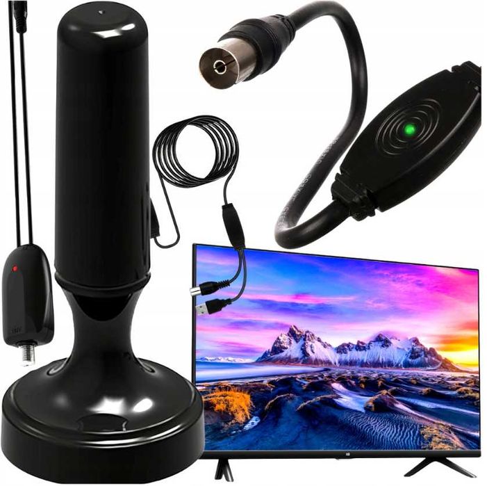 mocna antena pokojowa do telewizji naziemnej dvbt2