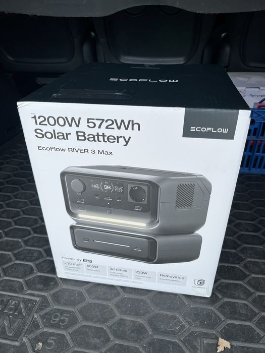 Комплект зарядної станції EcoFlow RIVER 3 Max (EFRIVER3Max-EU-CBOX)