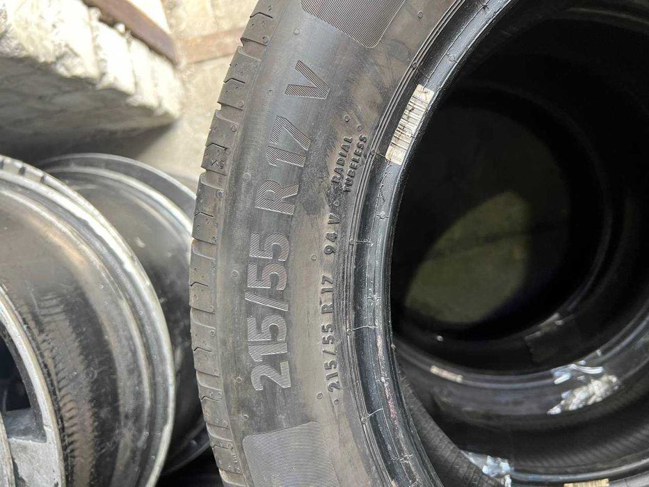 Шины 215/55 R17 Continental б/у лето 5/6мм Комплект L6