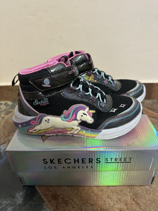 Хайтопи для дівчинки Skechers розмір 33,5 (21см)