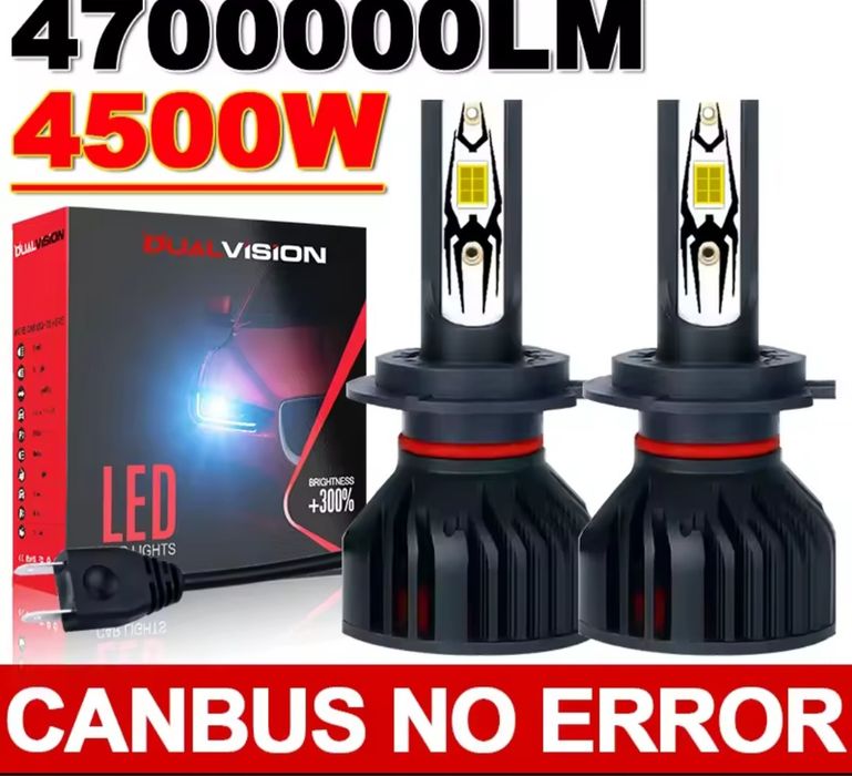 Zarowki led do auta h7/h9 zestaw 4 sztuki