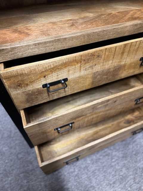 Buffet Kredens drewniany mango styl LOFT seria Britt Nowy F-vat