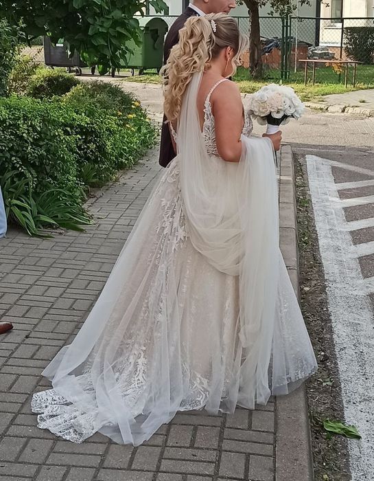 Suknia ślubna ecru Ida Torez