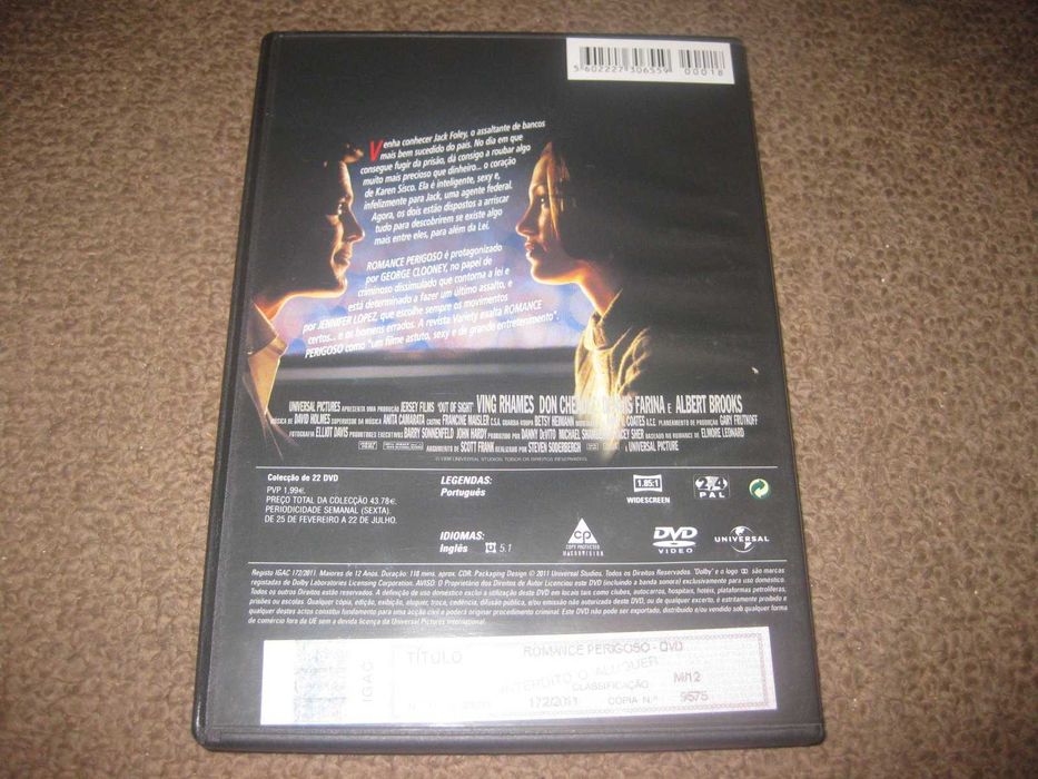DVD "Romance Perigoso" com George Clooney