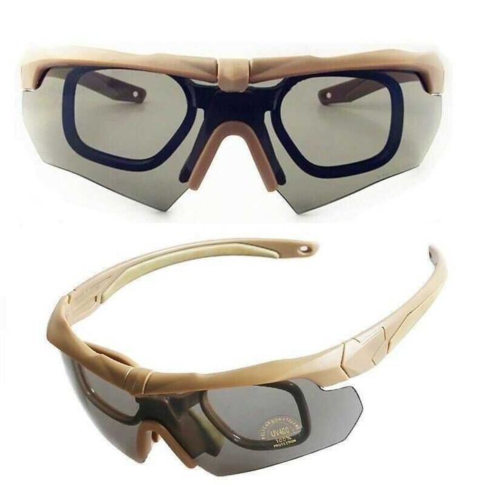 Тактичні окуляри ESS Crossbow | 3 лінзи + вставка під діоптрії