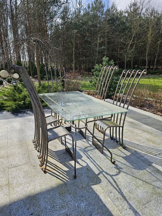 Artystyczne kute meble ogrodowe/salonowe