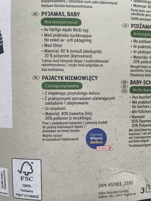 Nowy pajac Lupilu 86/92