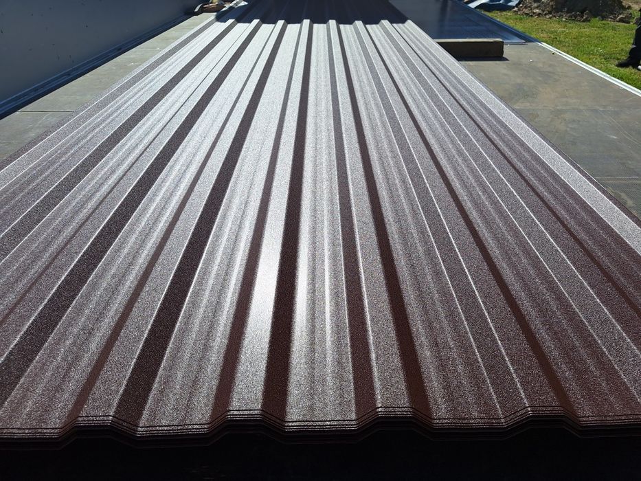 blacha trapezowa 28,80 zlm2 t-18 brąz,grafit mat GRUBOŚĆ 0,5mm