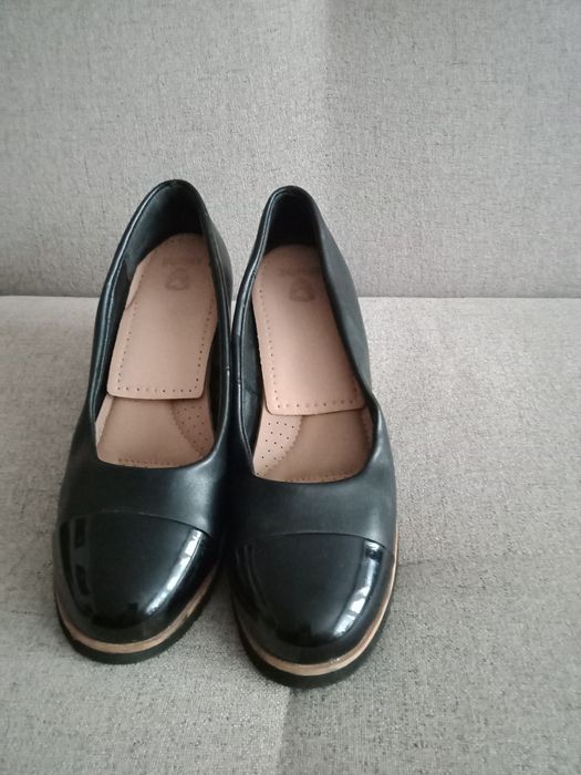 Pantofle buty baleriny rozm 23,5, czarne