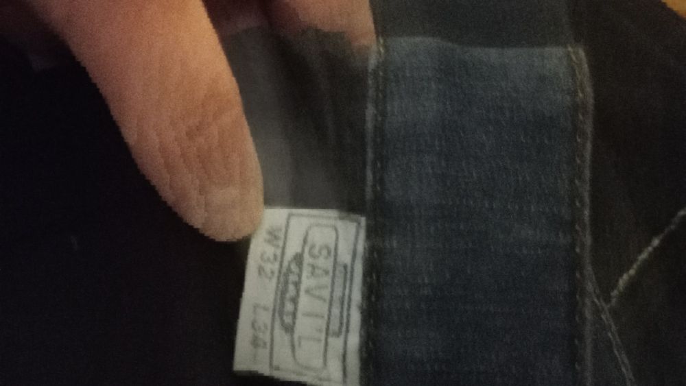 Ocieplane spodnie męskie rozmiar W32 L 34