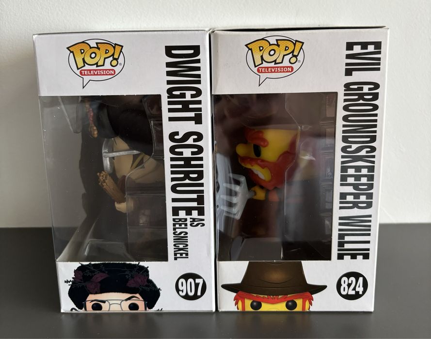 Funko POP Dwight Schrute (as Belsnickel) & Evil Groundskeeper Willie