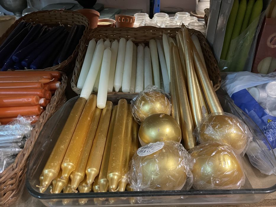 Velas simples e em copo