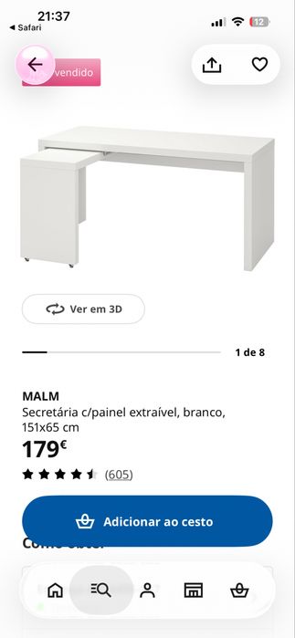 Secretaria Ikea Malm