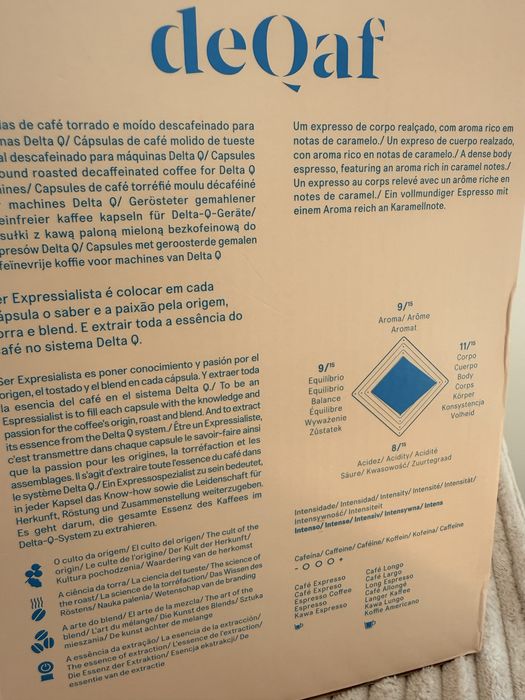 90 Cápsulas Delta Q Decaf