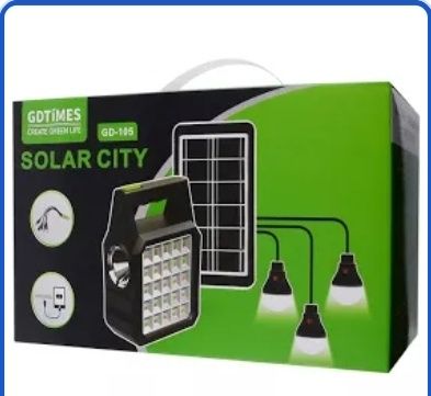 зарядна сонячна станція повербанк сонячна батарея фонарь gdtimes105 07