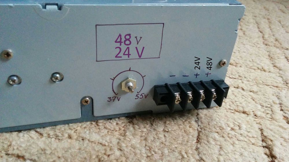 Блок живлення +48В (24-54В) 16-10А Made in United Kingdom