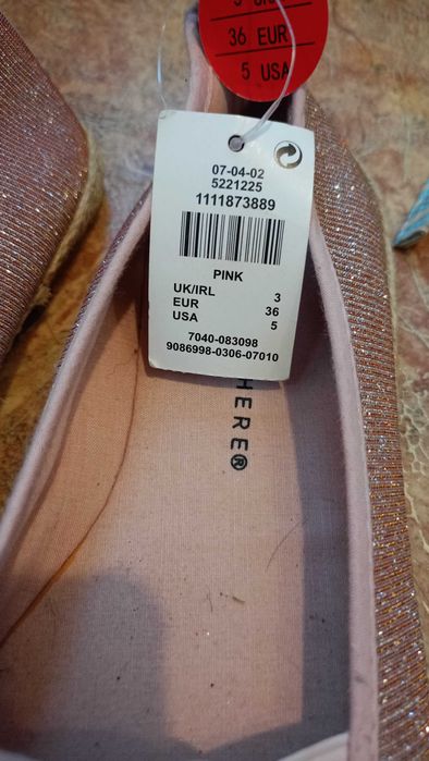 Иокасини,балєтки 36 розмір primark